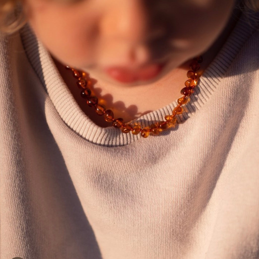 Teething bead store necklace for baby