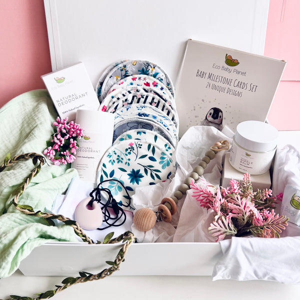 New Mum Gift - Breastfeeding Hamper - 100% organic and eco-friendly products - Postpartum Kit - Baby Shower Gift