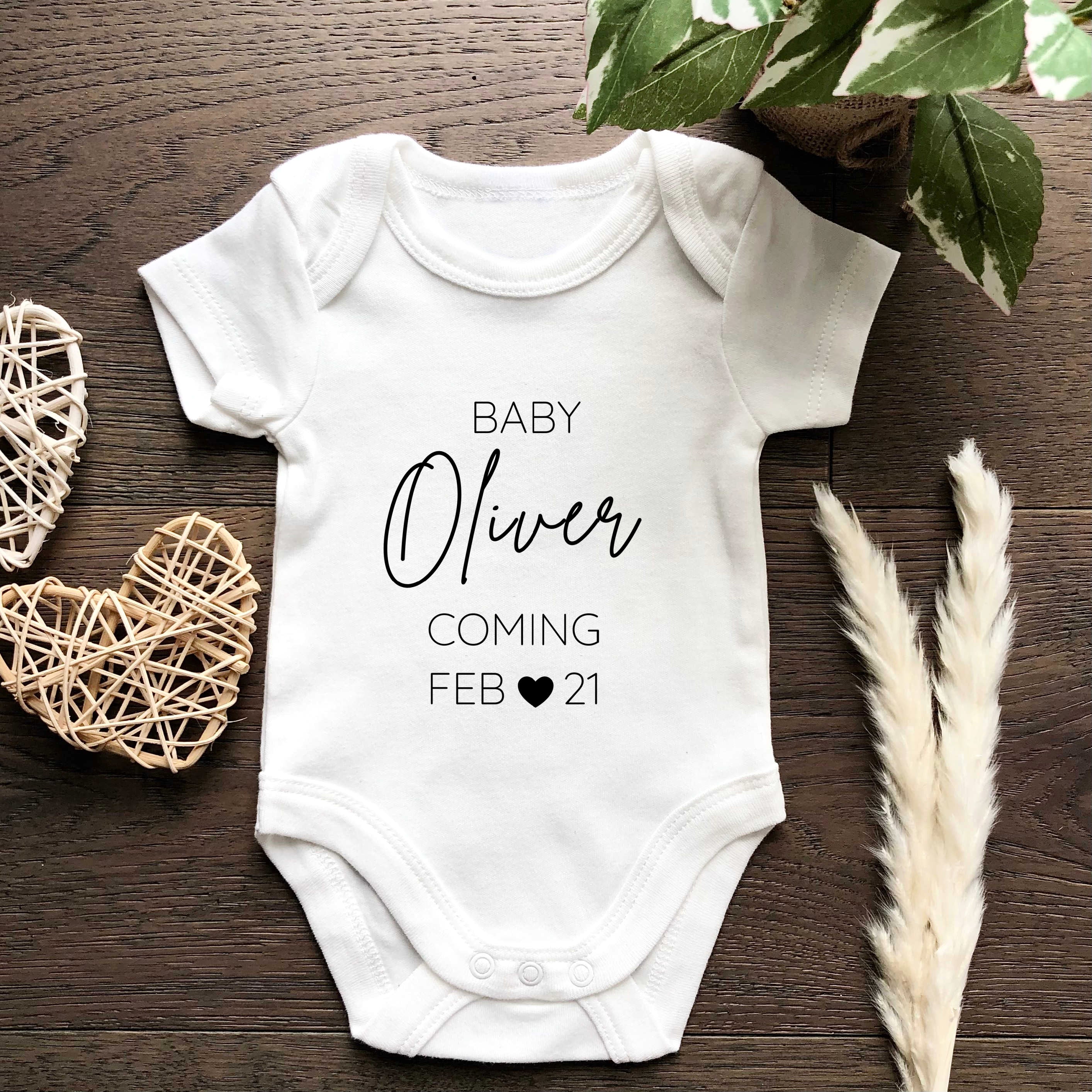 Personalised store baby jumpsuit